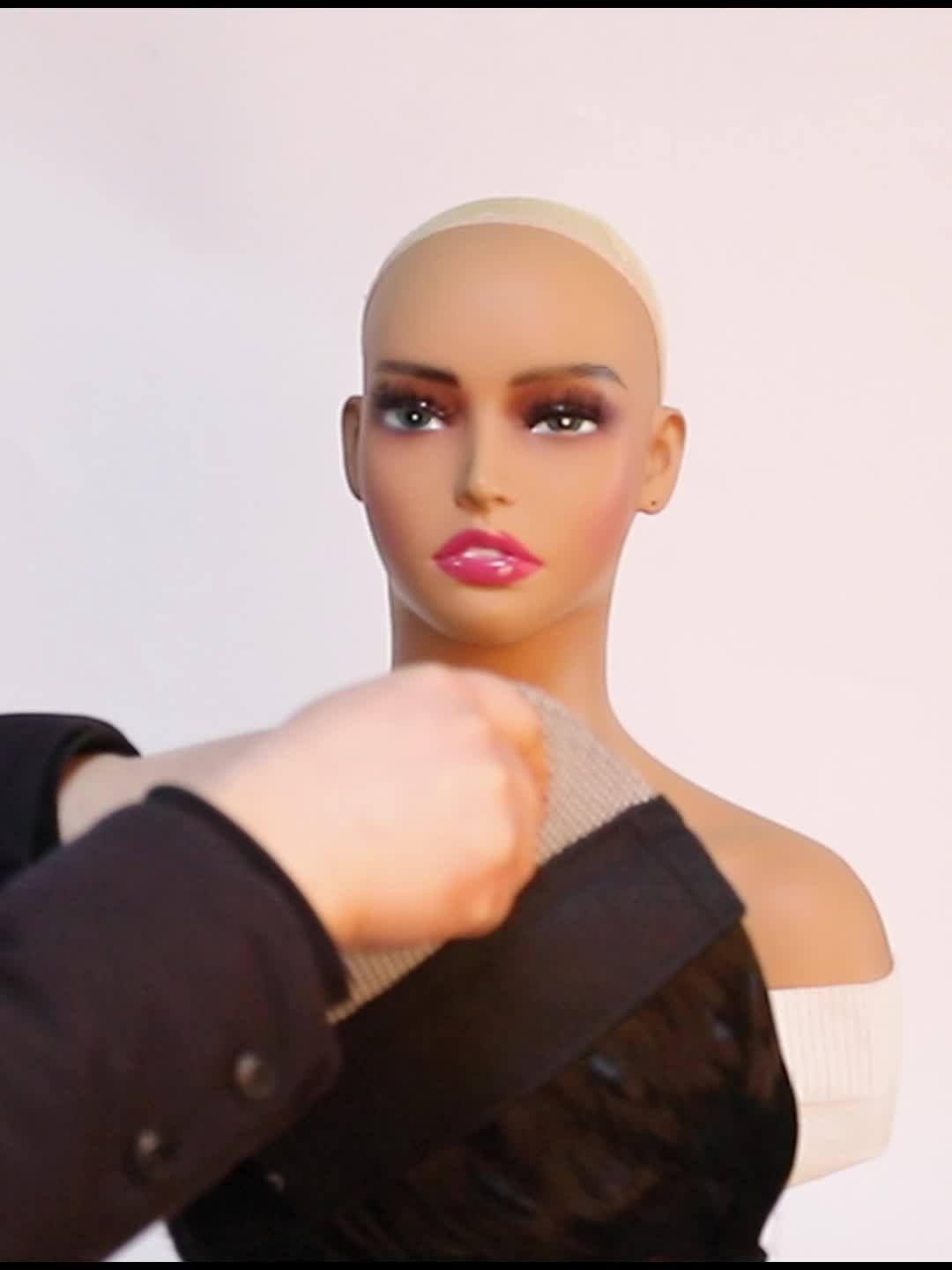 Chic Houndstooth Ponytail Cap Wig