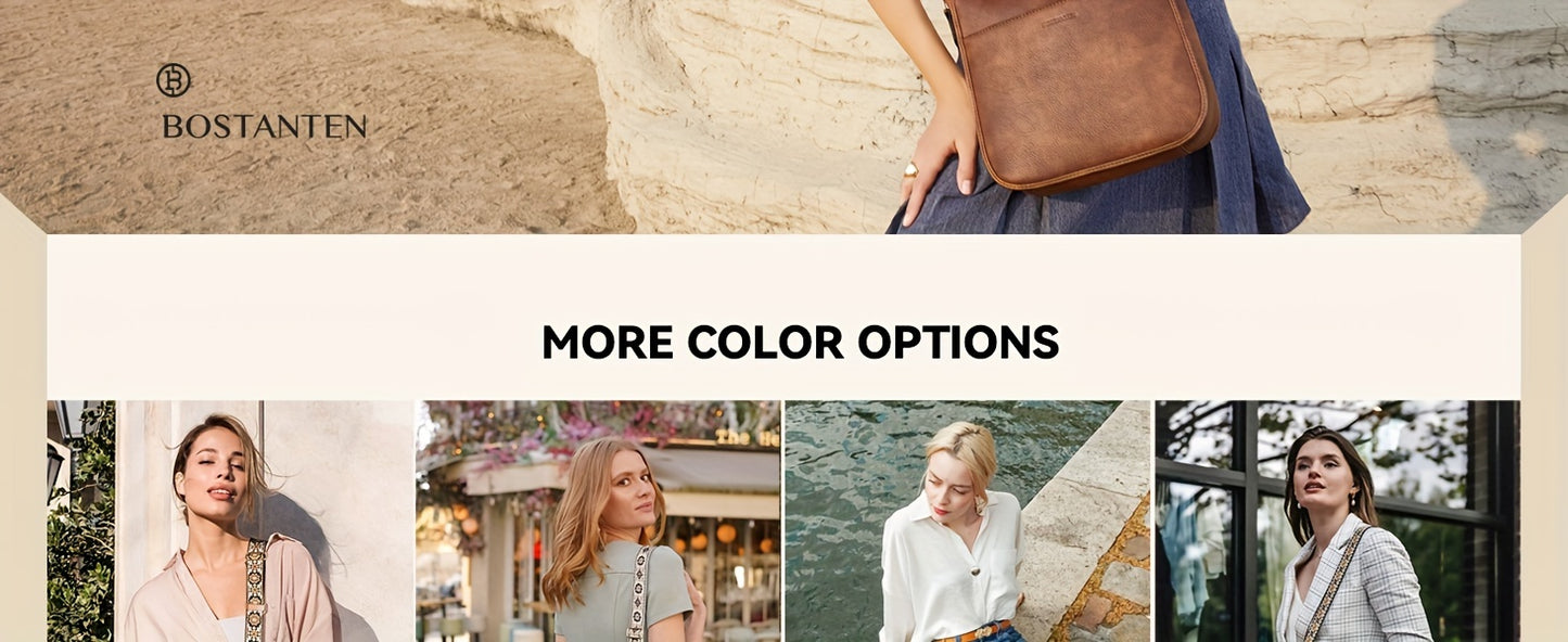 Vegan Leather Hobo Crossbody Bag