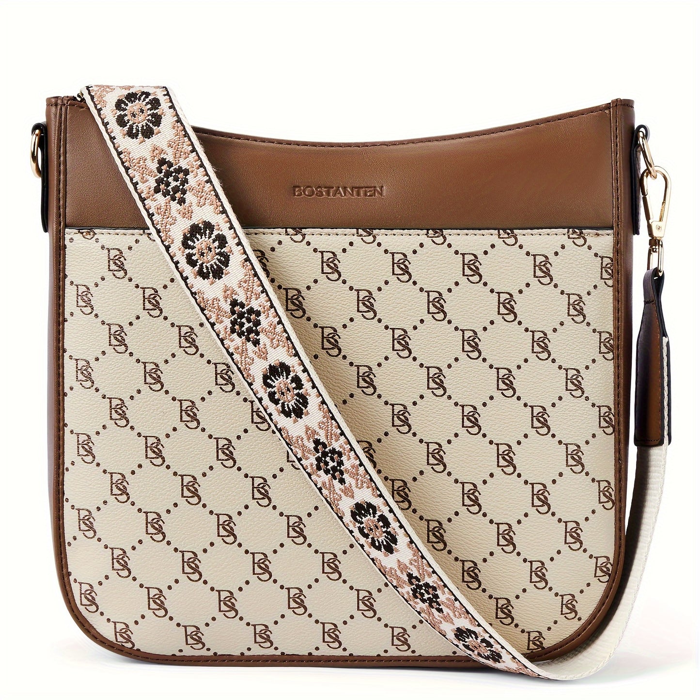 Vegan Leather Hobo Crossbody Bag