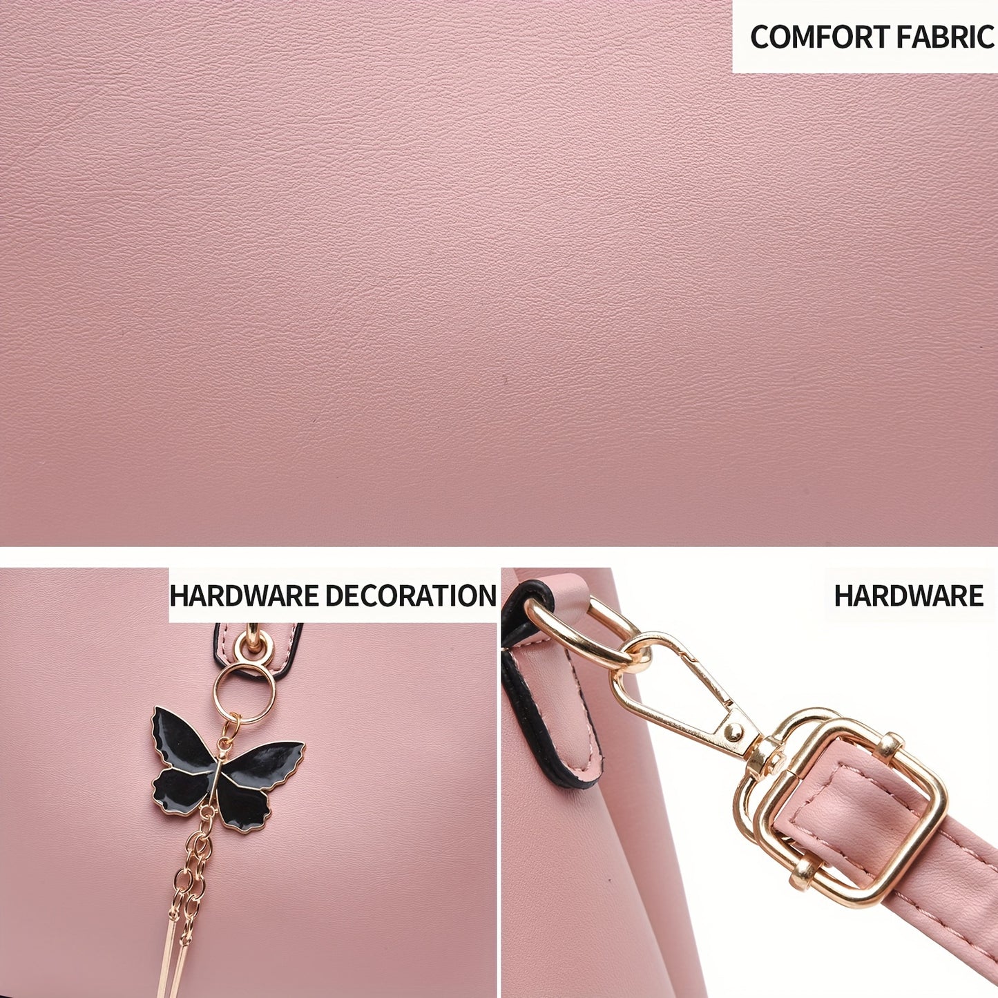 Butterfly Bucket Crossbody Bag