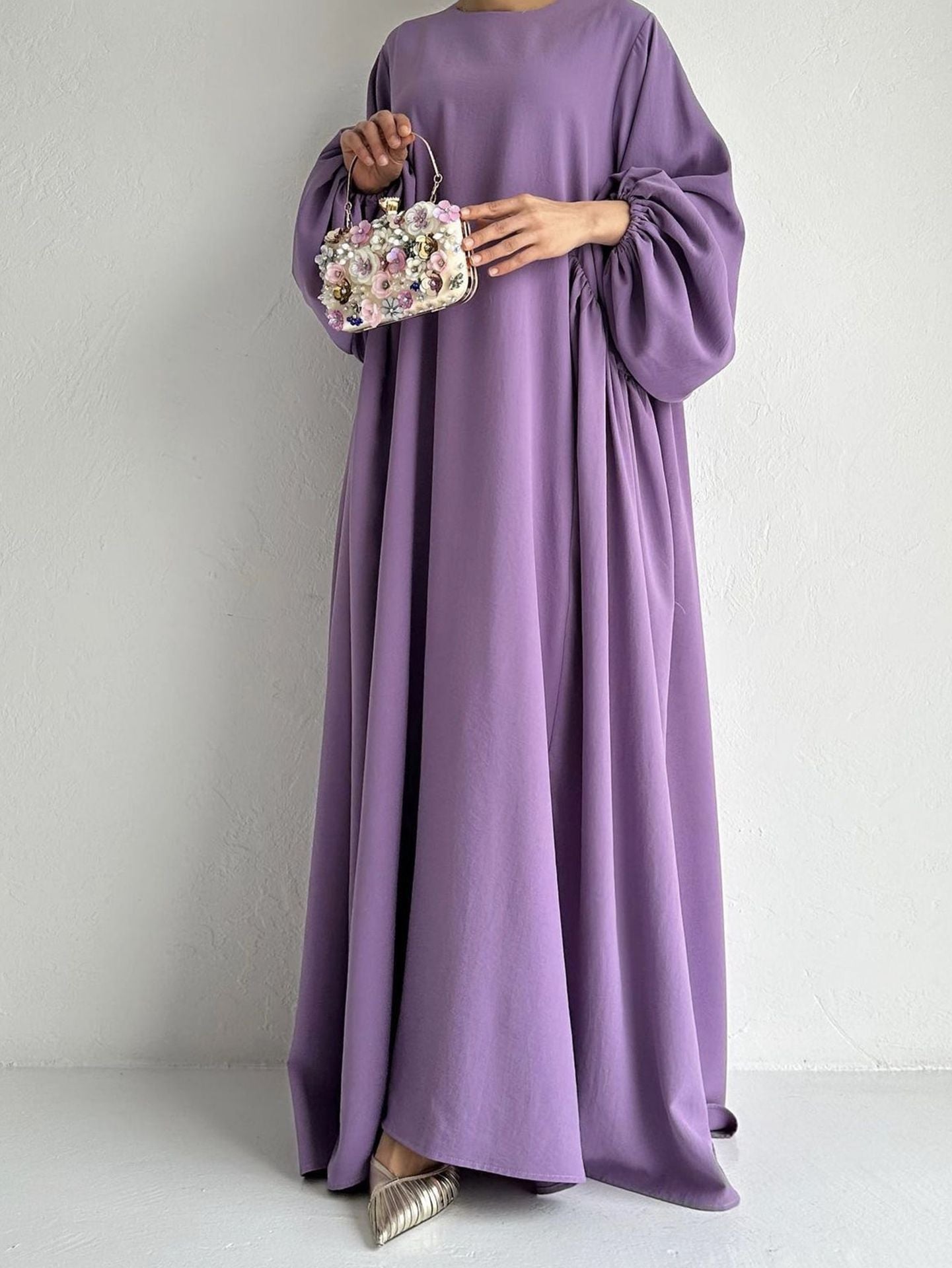 Middle East Women's Wear Plain Clothing Robe