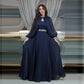 2-Piece Satin Abaya Robe