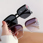 Rhinestone Square Gradient Sunglasses