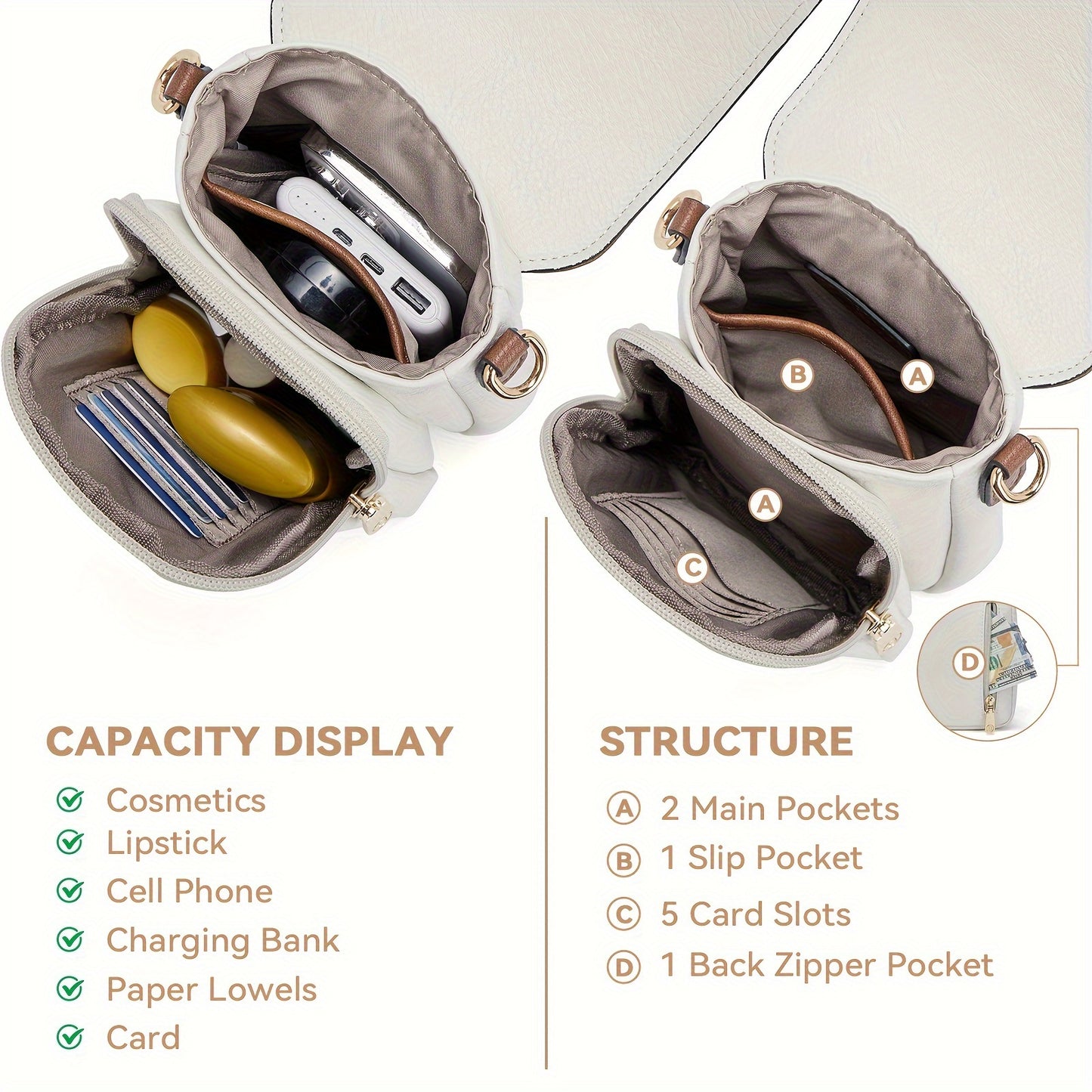 Cell Phone Crossbody Bag with Card Slots