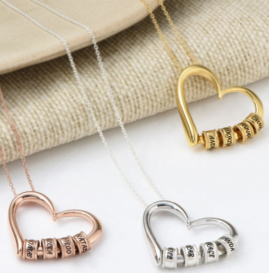 Custom Heart Name Necklace
