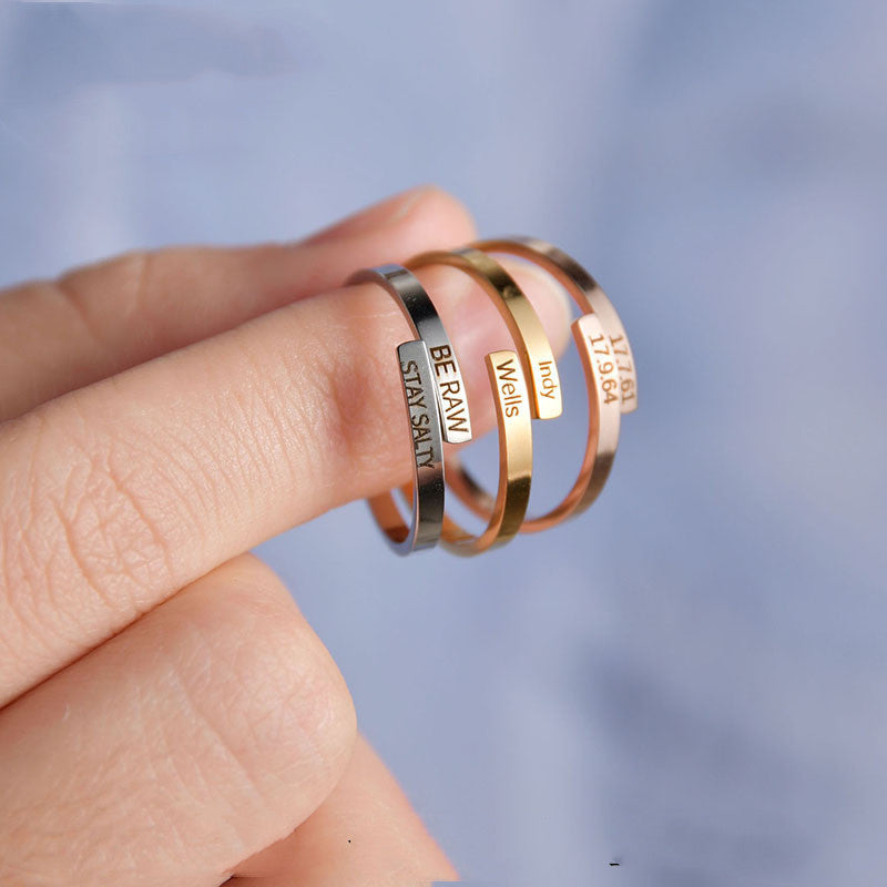 Plain Titanium Steel Ring