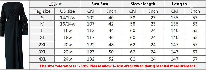 Fashion Bead Flare Sleeve Tie-neck Cardigan