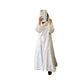 white Elegant Cardigan Robe