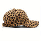 Leopard Print Corduroy Baseball Cap