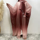 Falah Gradient Batwing Sleeve With Headscarf Suit