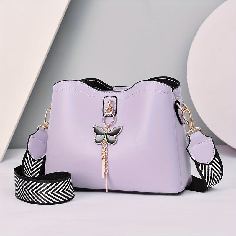 Butterfly Bucket Crossbody Bag
