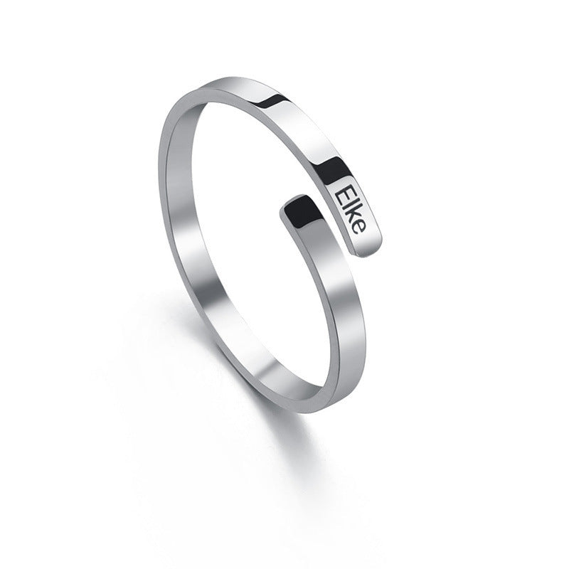 Plain Titanium Steel Ring