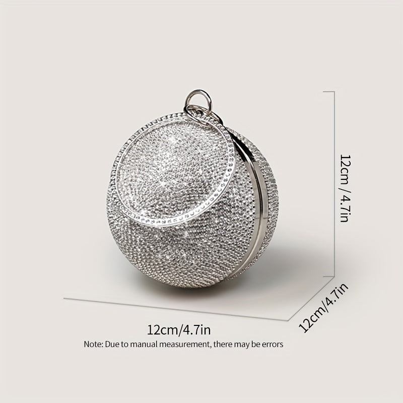 Rhinestone Ball Clutch