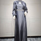 2-Piece Satin Abaya Robe