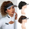 Chic Houndstooth Ponytail Cap Wig