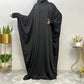 Women’s Traditional Solid Color Long Sleeve Loose Abaya Robe