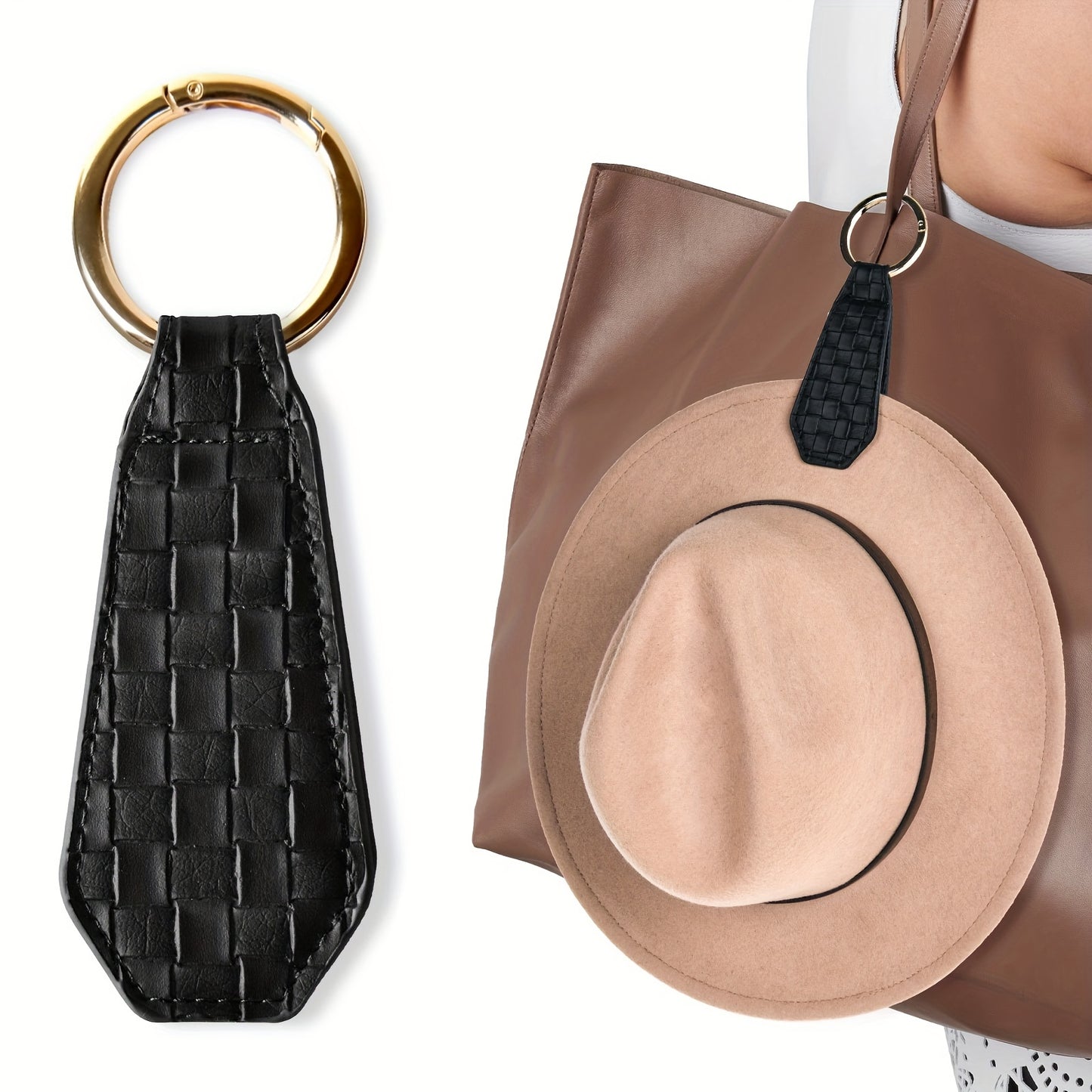 PU Leather Magnetic Hat Clip