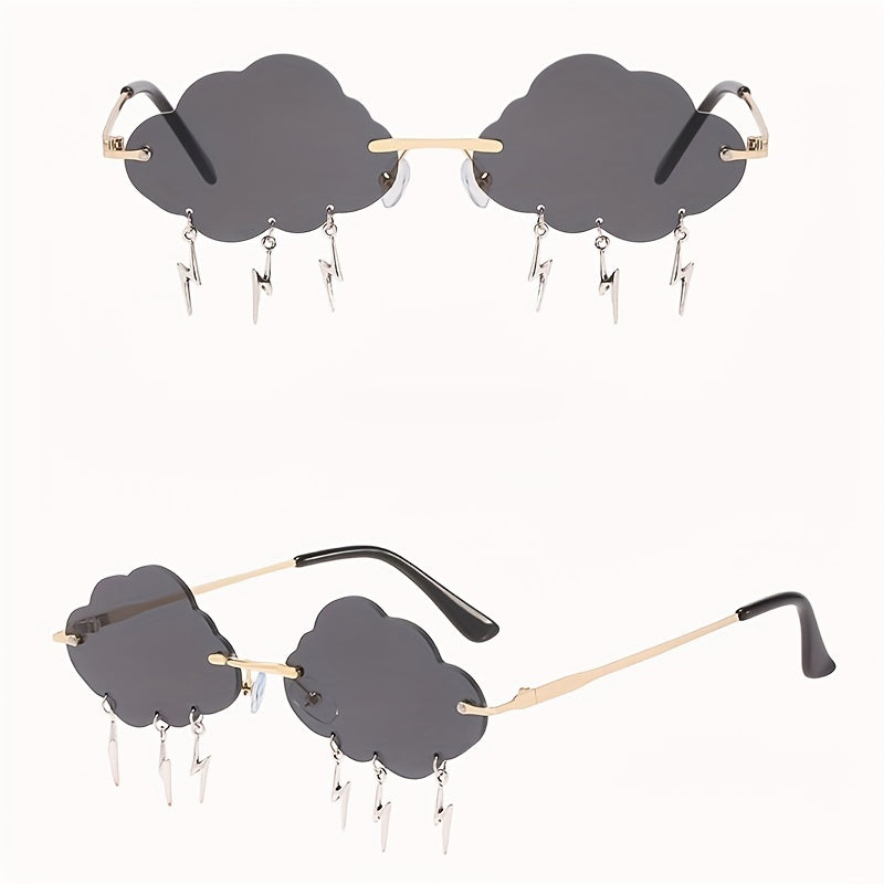Men’s Cloud & Flash Gradient Sunglasses