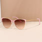 Round Cat-Eye Anti-Glare Sunglasses