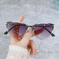 Round Cat-Eye Anti-Glare Sunglasses