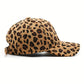 Leopard Print Corduroy Baseball Cap