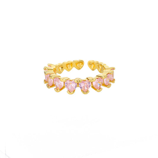 Gold-plated Adjustable Ring With Opening