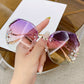 Luxury Rhinestone Rimless Sunglasses