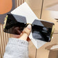 Y2K Oversized Rimless Square Sunglasses