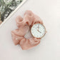 Sparkling Satin Strap Quartz Watch