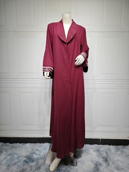 Women’s Modest Open Abaya Cardigan Robe