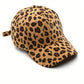 Leopard Print Corduroy Baseball Cap