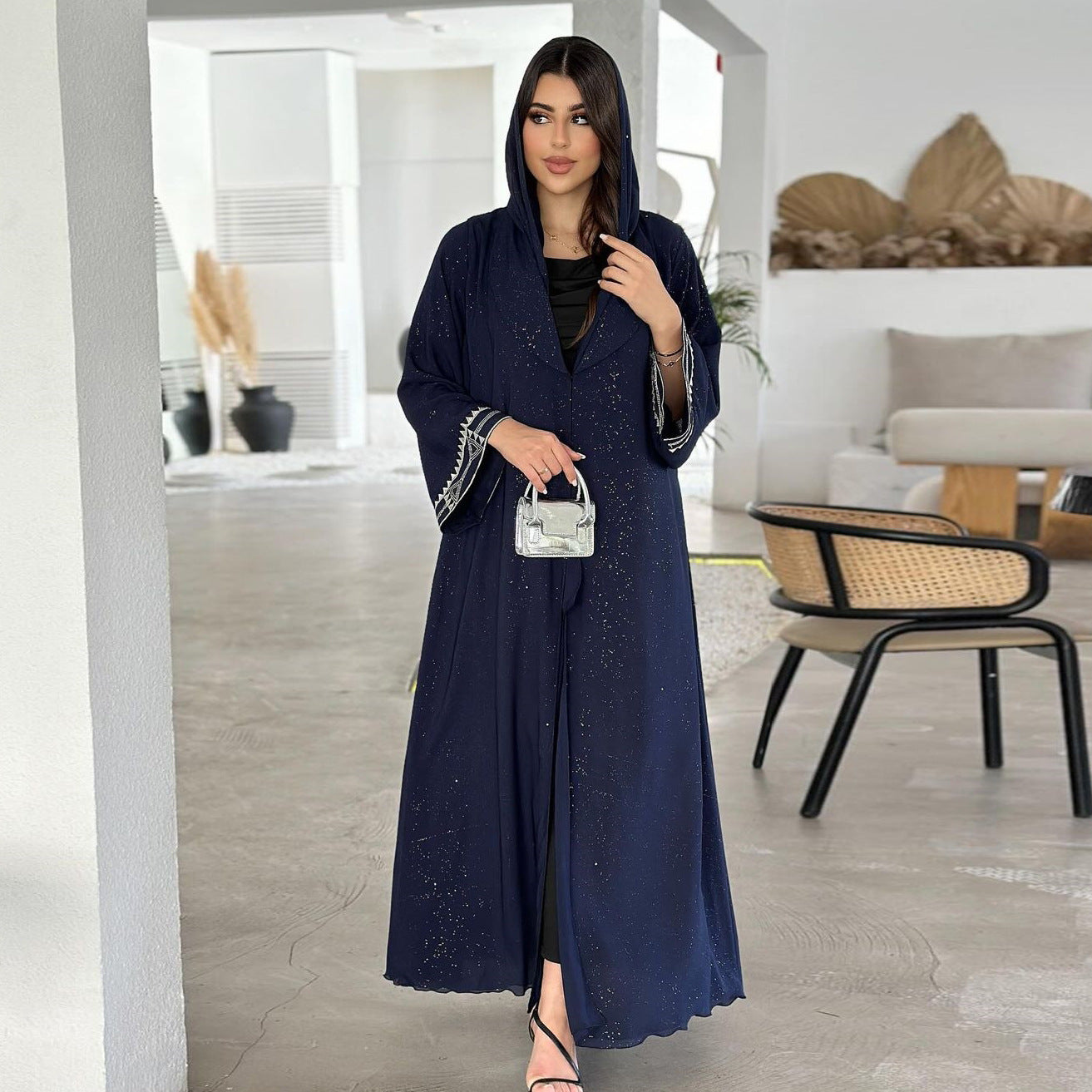 Women’s Modest Open Abaya Cardigan Robe