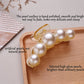 French Faux Pearl Hair Clip Set