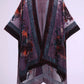 Women’s Burnout Velvet Floral Kimono Cardigan