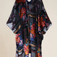 Women’s Burnout Velvet Floral Kimono Cardigan