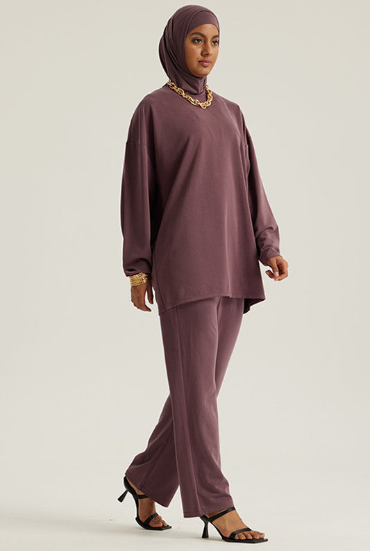 Elastic Waist Loose Sweatpants