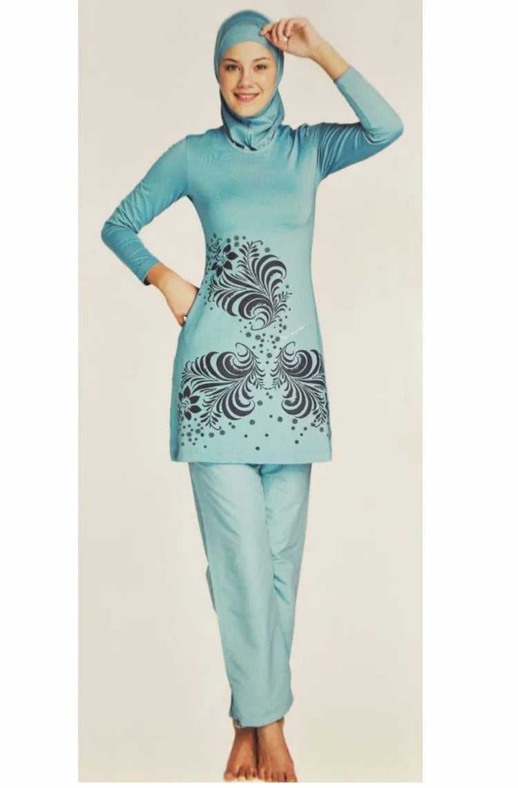 Plus-Size Floral Burkini