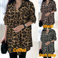 Women's Leopard Print Boho Blouse