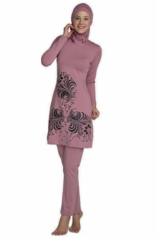 Plus-Size Floral Burkini