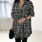 Women's Leopard Print Boho Blouse