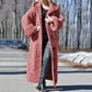 Oversized Hooded Knit Cardigan Coat