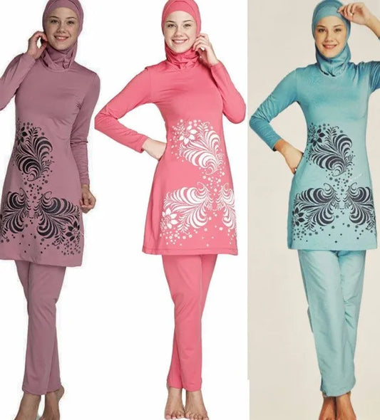 Plus-Size Floral Burkini