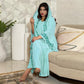 Women's Embroidered Abaya Dress with Scarf