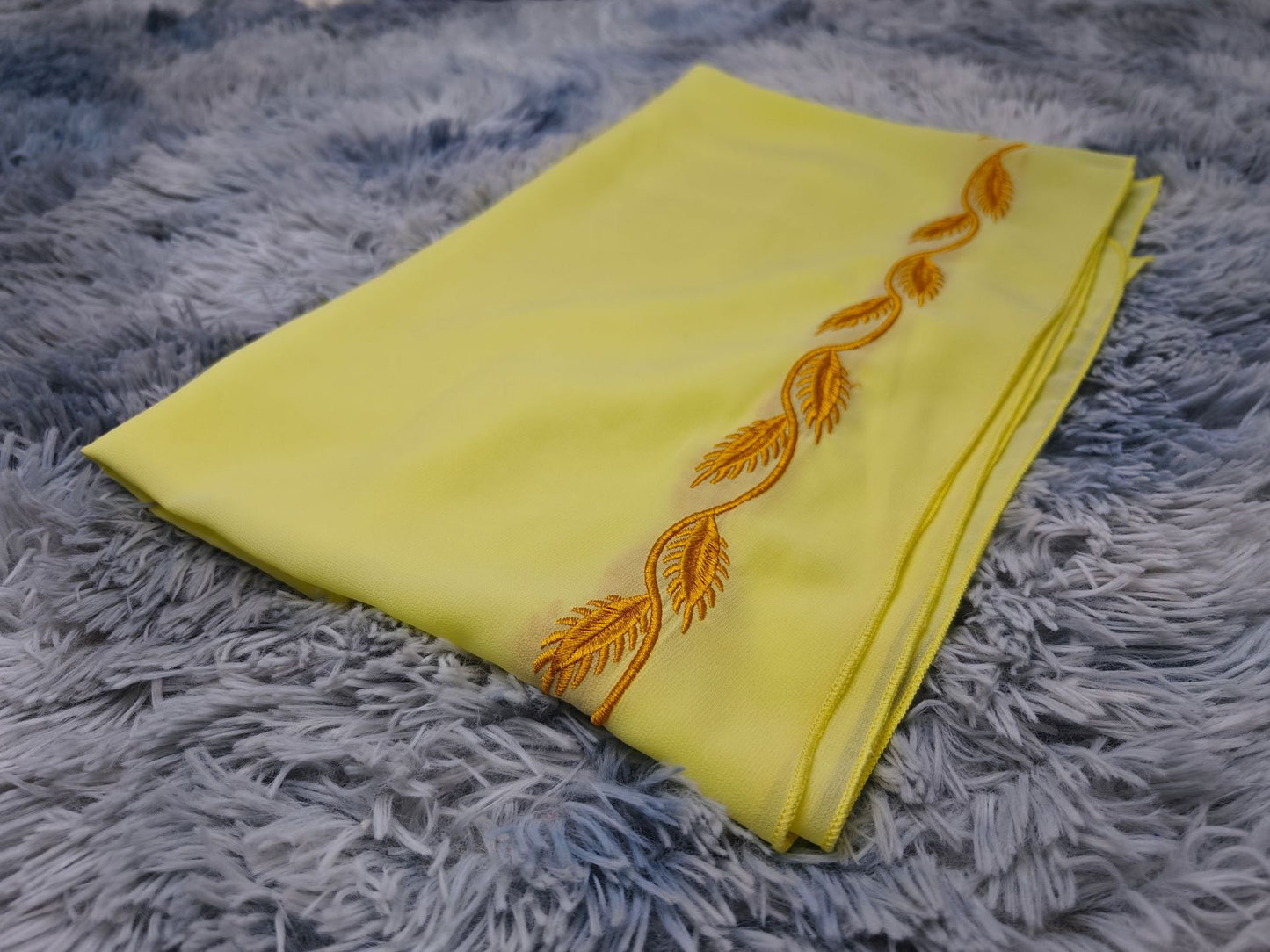 Women's Embroidered Abaya Dress with Scarf