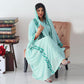 Women's Embroidered Abaya Dress with Scarf