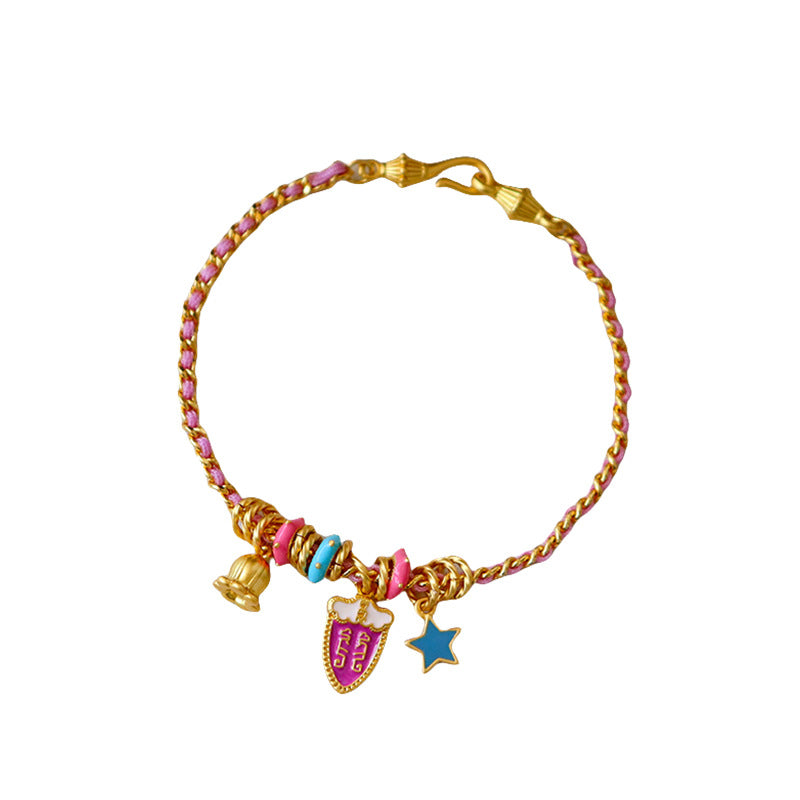 Enamel Japanese embossed bracelet