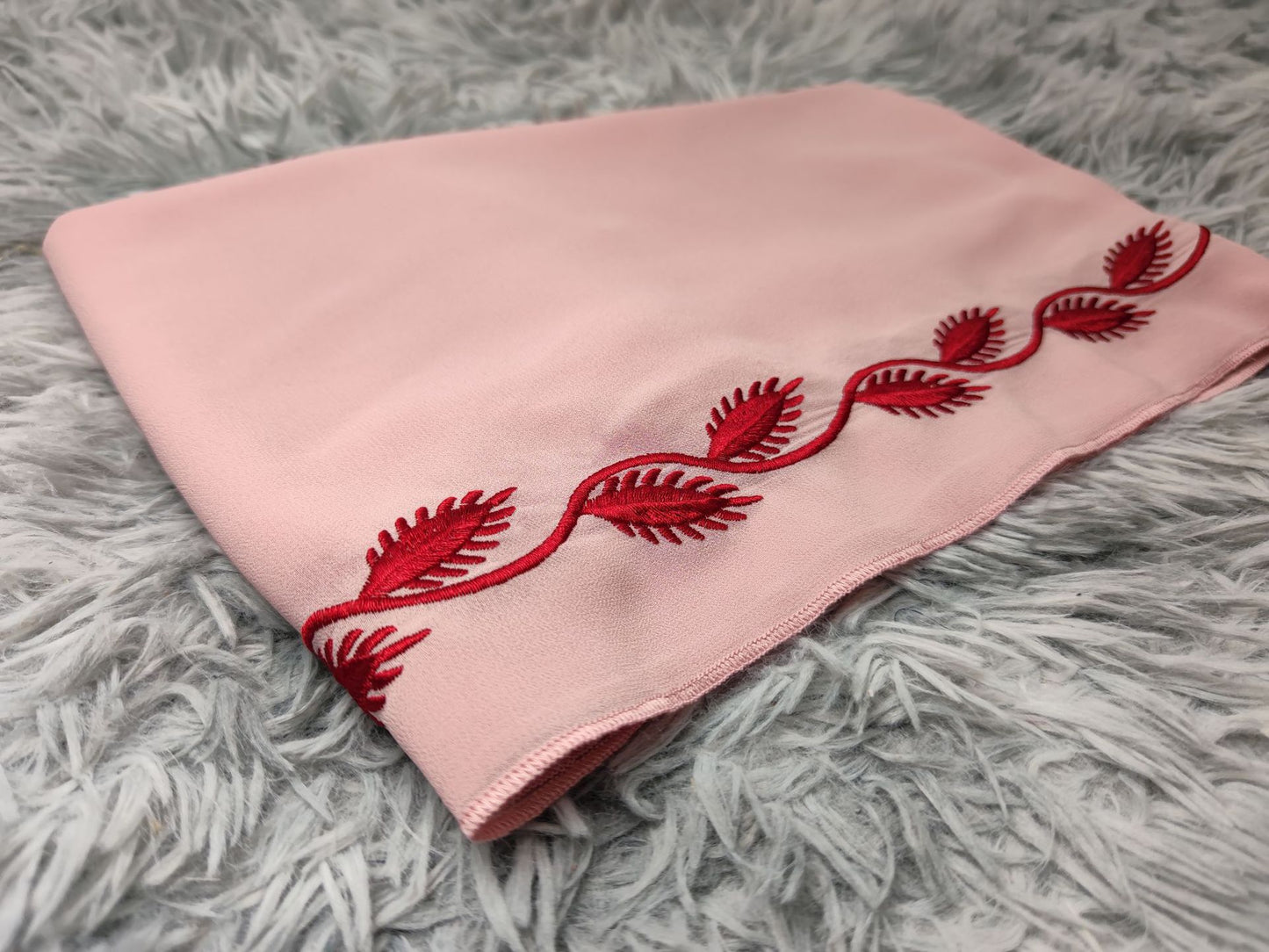 Women's Embroidered Abaya Dress with Scarf