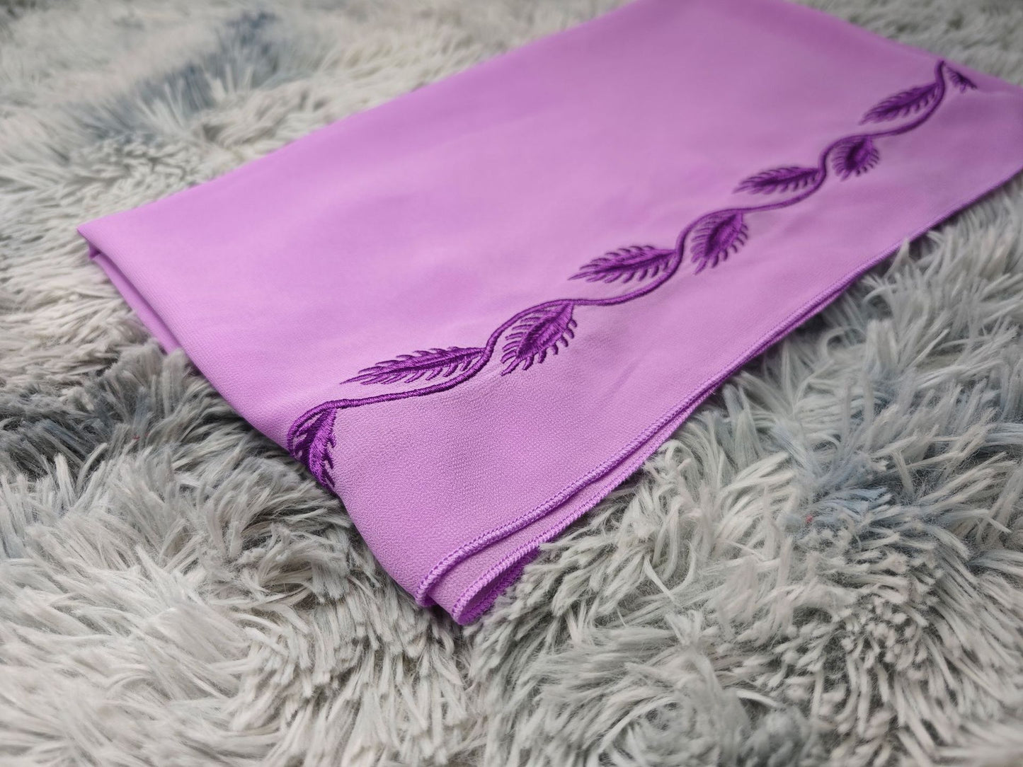 Women's Embroidered Abaya Dress with Scarf