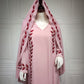 Women's Embroidered Abaya Dress with Scarf