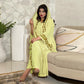 Women's Embroidered Abaya Dress with Scarf
